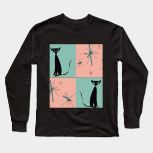 North Star MCM Cat Art Long Sleeve T-Shirt